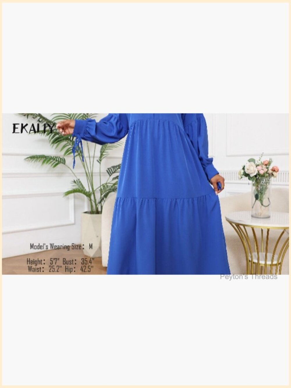 Long Sleeve Maxi Shirt Dress with Button Down and Pleated Details - Picture 7 of 7